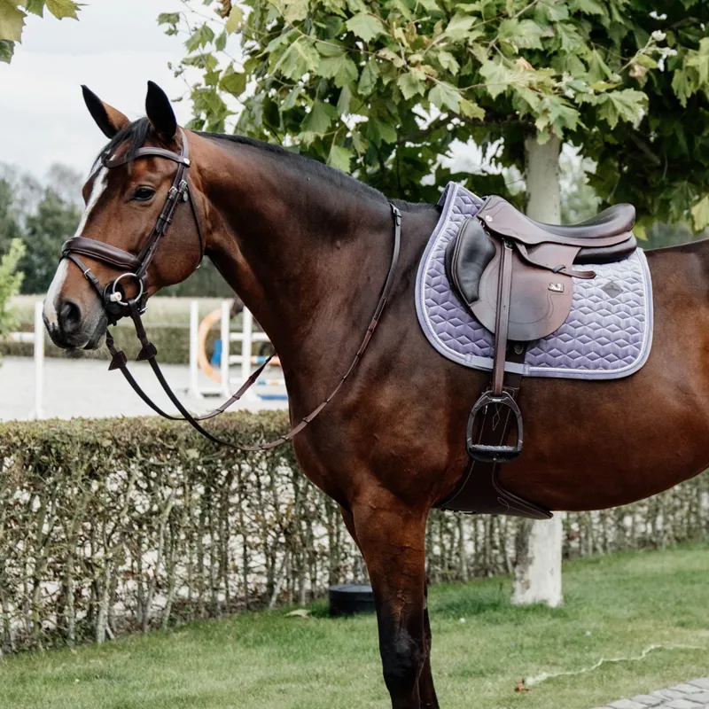 Kentucky Velvet Jumping Saddle Pad - Purple-2