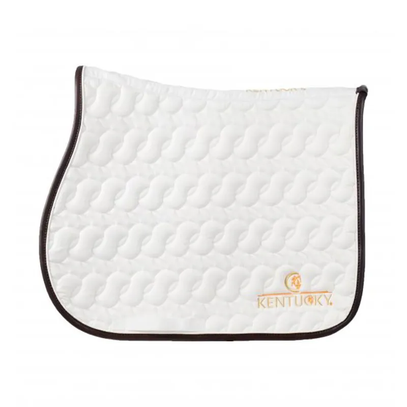 Kentucky Saddle Pad - White/Brown