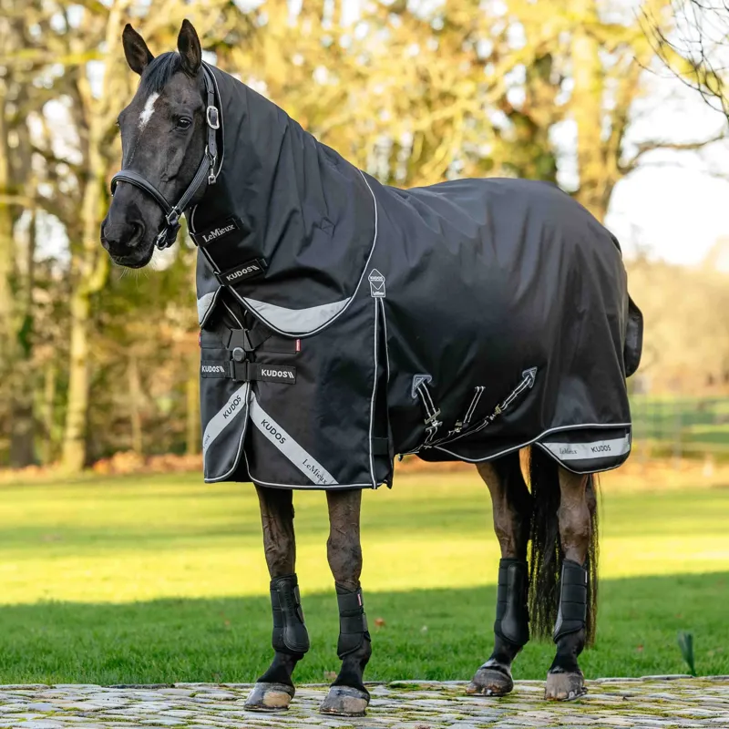 LeMieux Kudos NeoLock 200g Detachable Neck Turnout Blanket - Black