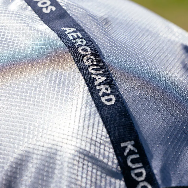 LeMieux Kudos AeroGuard Detachable Neck Fly Sheet - Silver-5