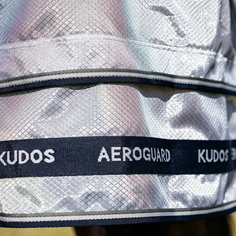 LeMieux Kudos AeroGuard Detachable Neck Fly Sheet - Silver-4