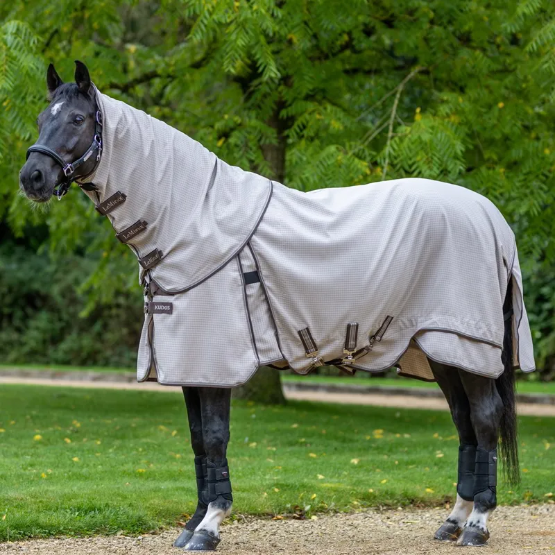 LeMieux Kudos Field Detachable Neck Blanket - Stone