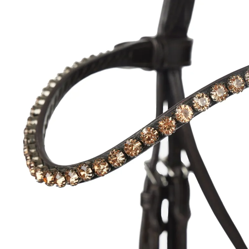 LeMieux Kudos Patent Dressage Bridle - Brown-3