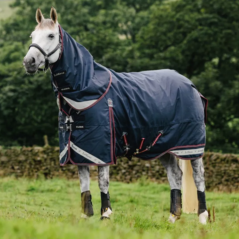 LeMieux Kudos 50g Detachable Neck Turnout Blanket Navy