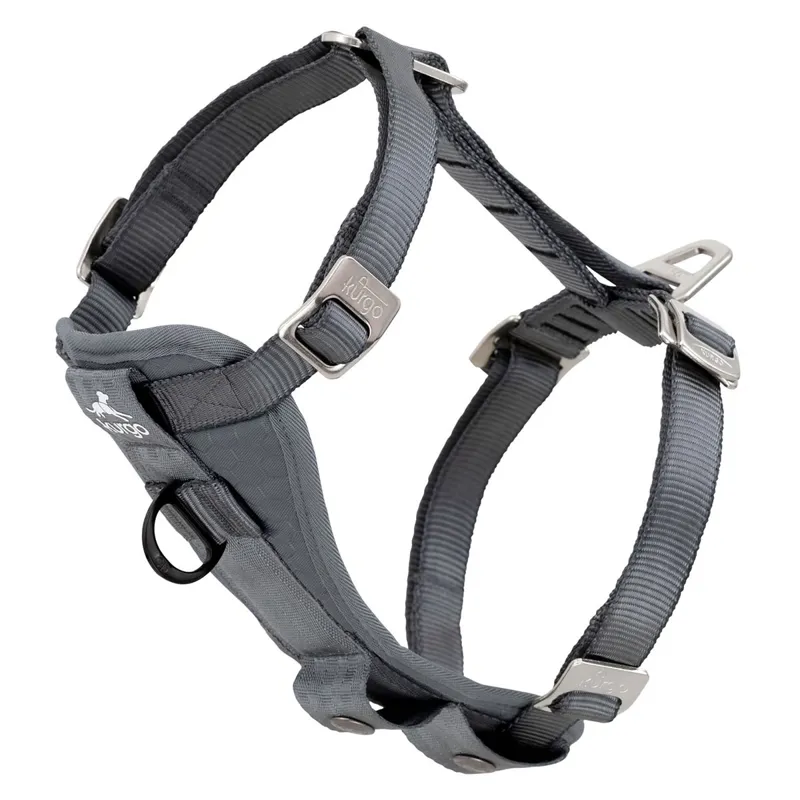 Kurgo Tru-Fit Enhanced Strength Dog Car Harness - Charcoal