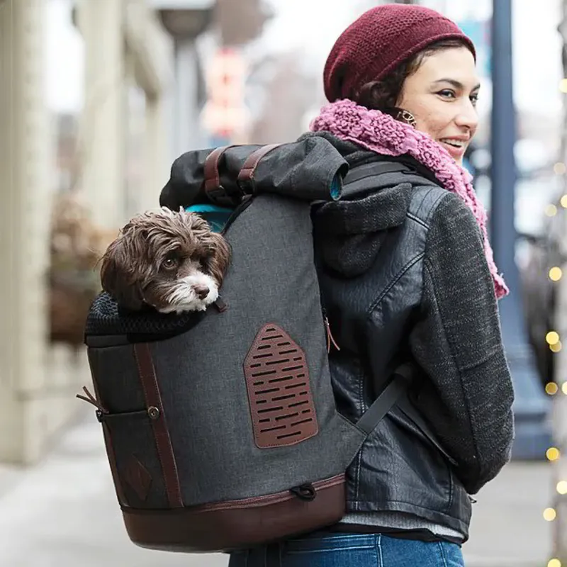 Kurgo K9 Dog Backpack - Heather Black
