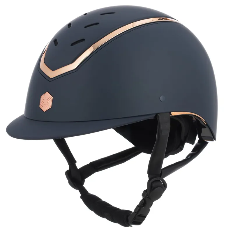 Charles Owen EQx Kylo Riding Helmet - Navy Matte/Rose Gold Gloss Pre-Order