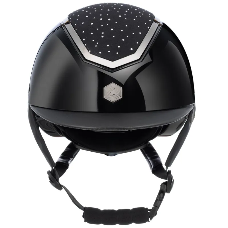 Charles Owen EQx Kylo Crystal Helmet - Black Gloss/Chrome Crystal Pre-Order-2