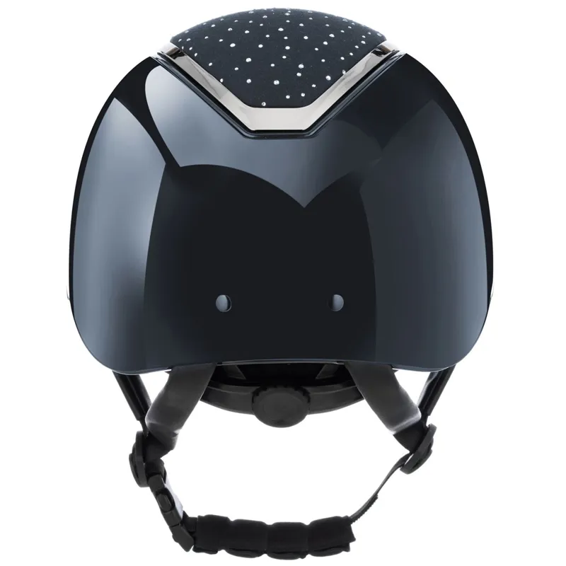 Charles Owen EQx Kylo Crystal Riding Helmet - Navy Gloss/Silver Crystal Pre-Order-1