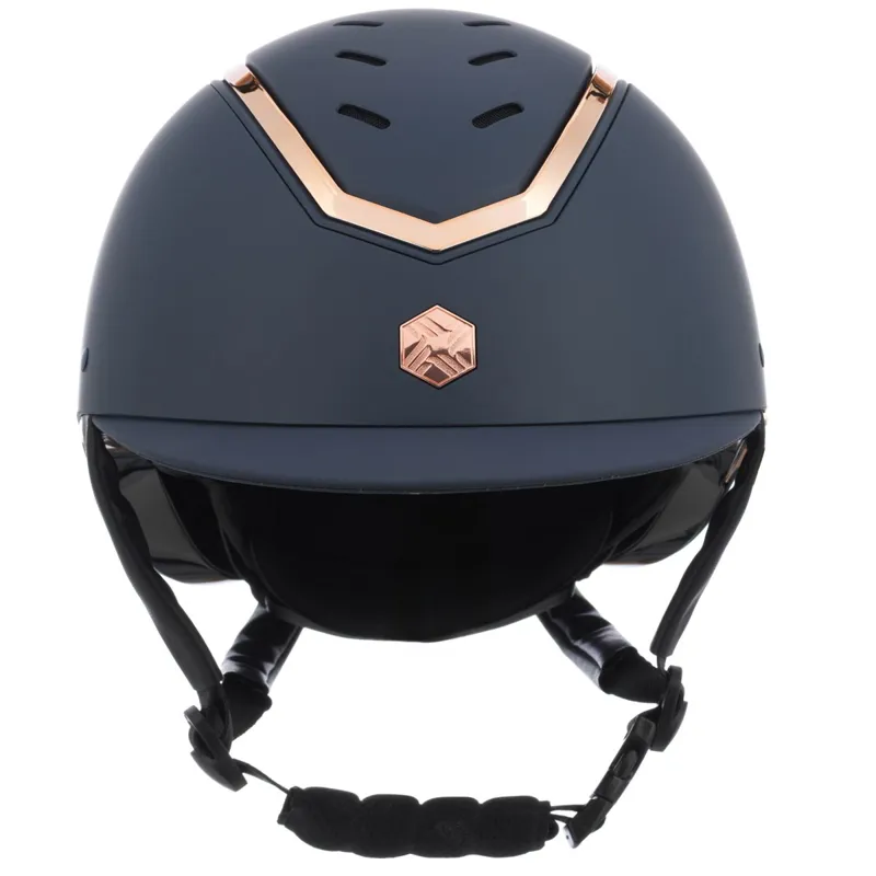 Charles Owen EQx Kylo Riding Helmet - Navy Matte/Rose Gold Gloss Pre-Order-2