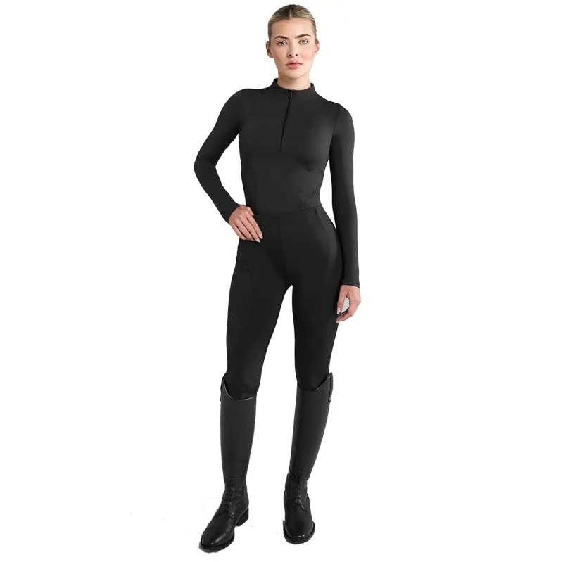 Aztec Diamond Core Full Grip Ladies Riding Tights - Black-3