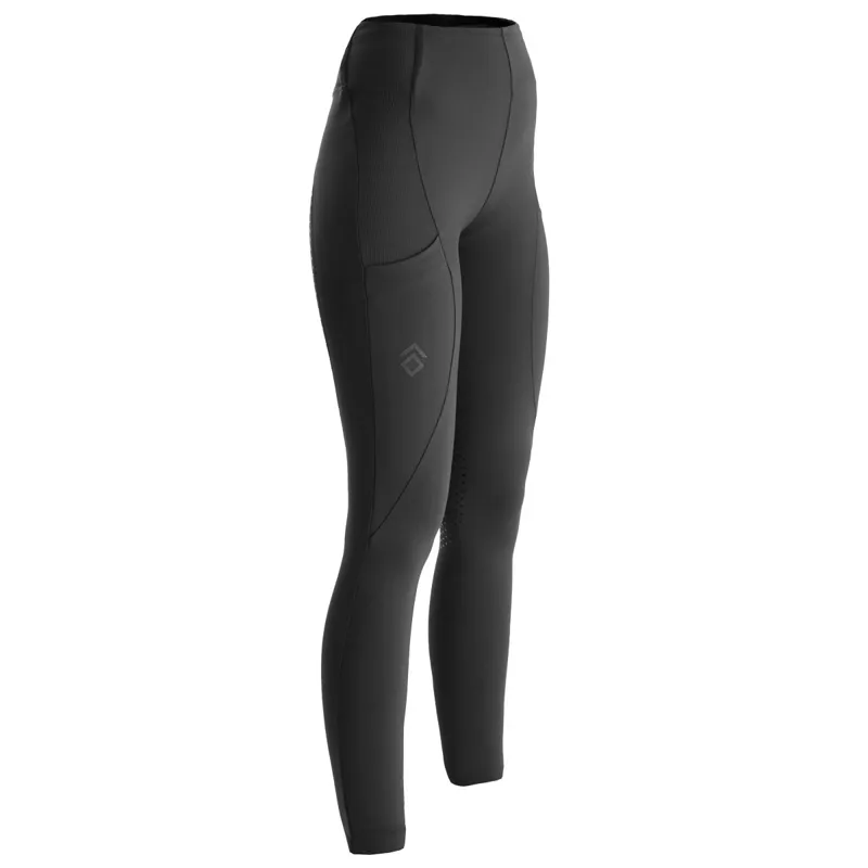 Aztec Diamond Core Full Grip Ladies Riding Tights - Black-4