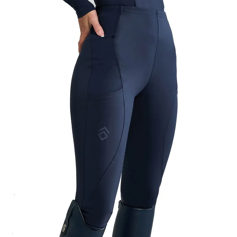 Aztec Diamond Core Full Grip Womens Riding Tights - Navy