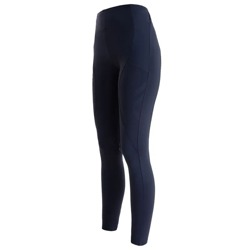 Aztec Diamond Core Full Grip Womens Riding Tights - Navy-1