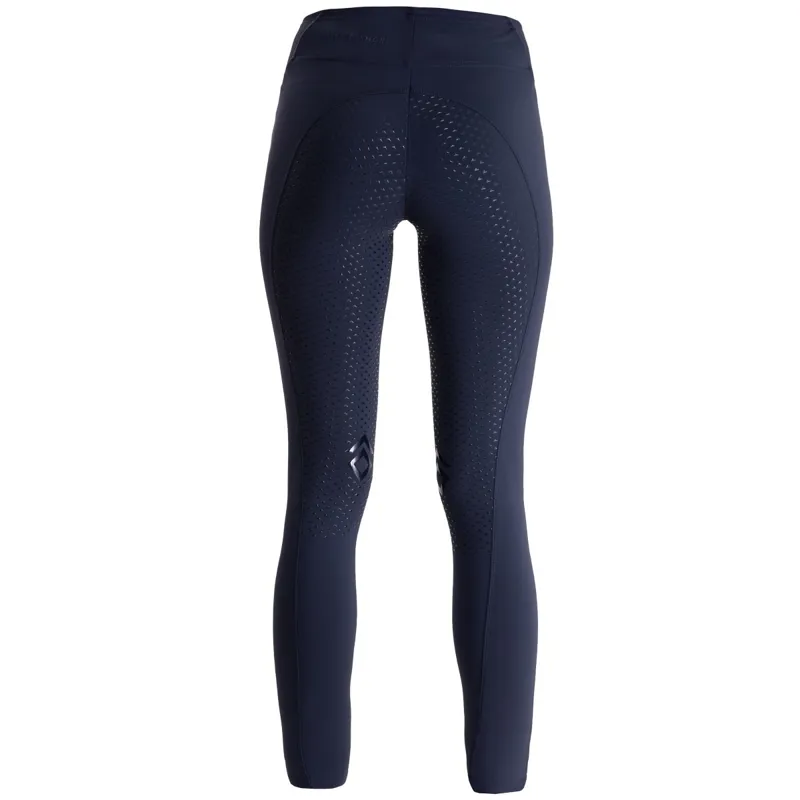 Aztec Diamond Core Full Grip Womens Riding Tights - Navy-3