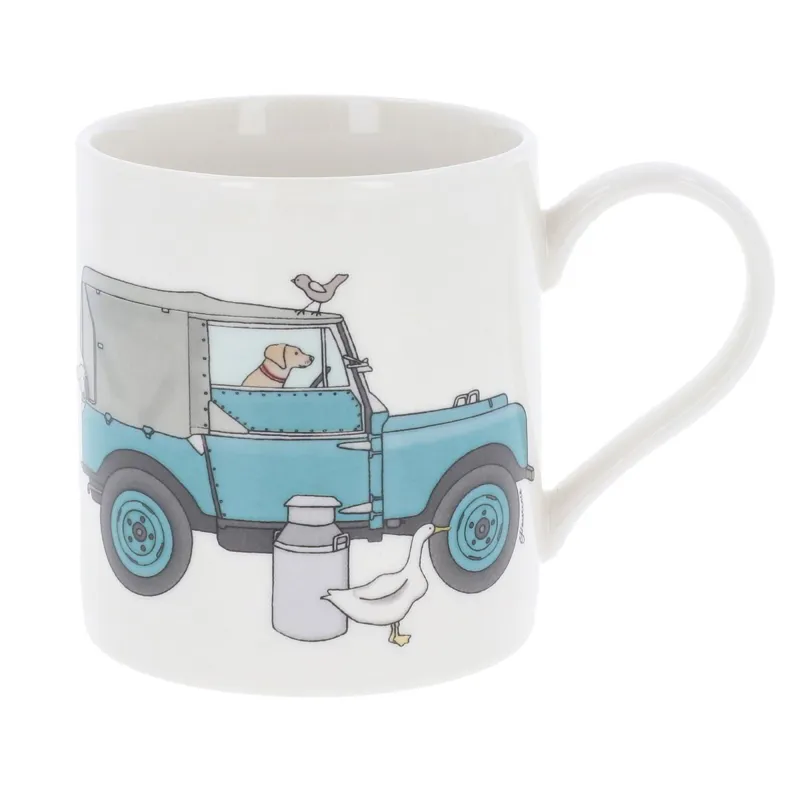 Emma Lawrence Mug - Landrover Pale Blue