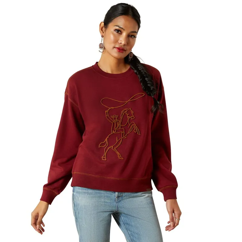 Ariat Lasso Women's Sweatshirt - Cabernet