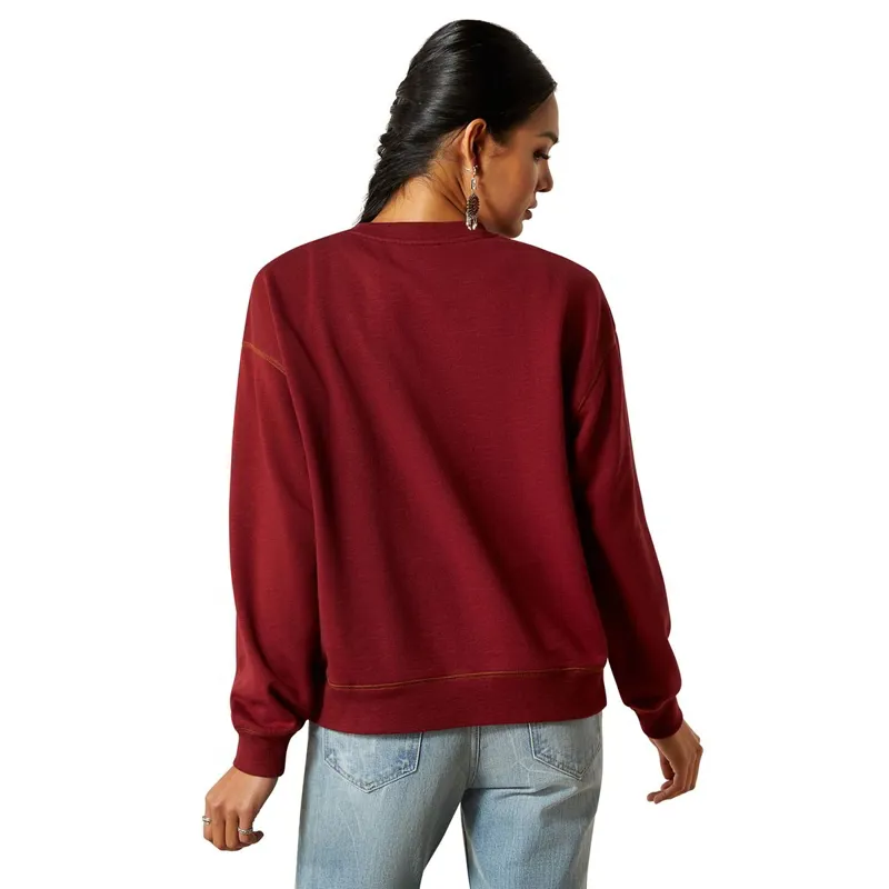 Ariat Lasso Women's Sweatshirt - Cabernet-1