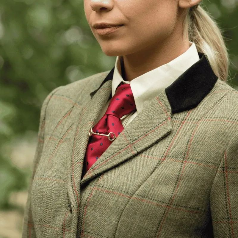 Equetech Launton Deluxe Women's Tweed Show Jacket - Green-3