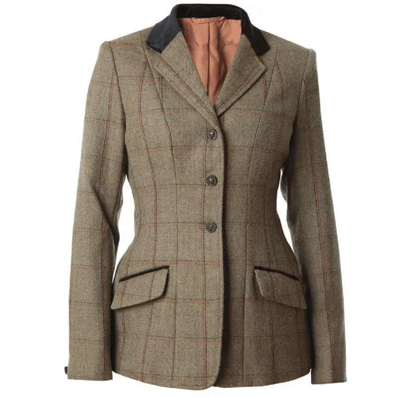 Equetech Launton Deluxe Women's Tweed Show Jacket - Green