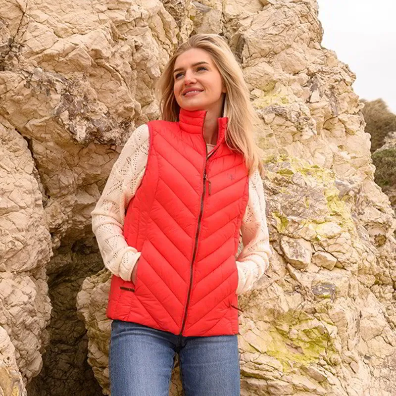 Lighthouse Laurel Women's Vest - Sugar Coral-1