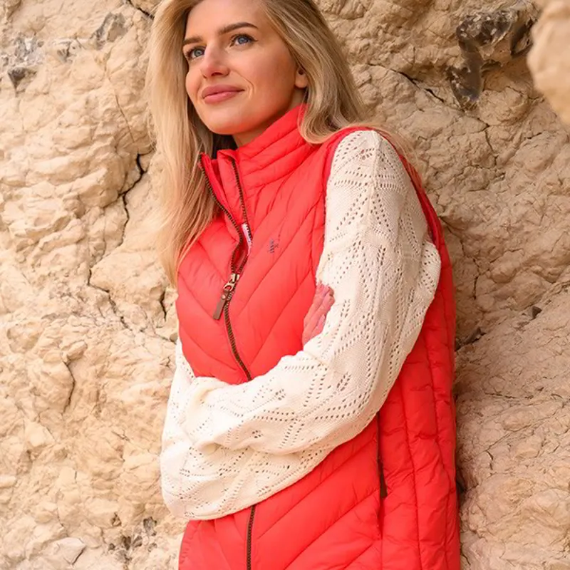 Lighthouse Laurel Women's Vest - Sugar Coral-6