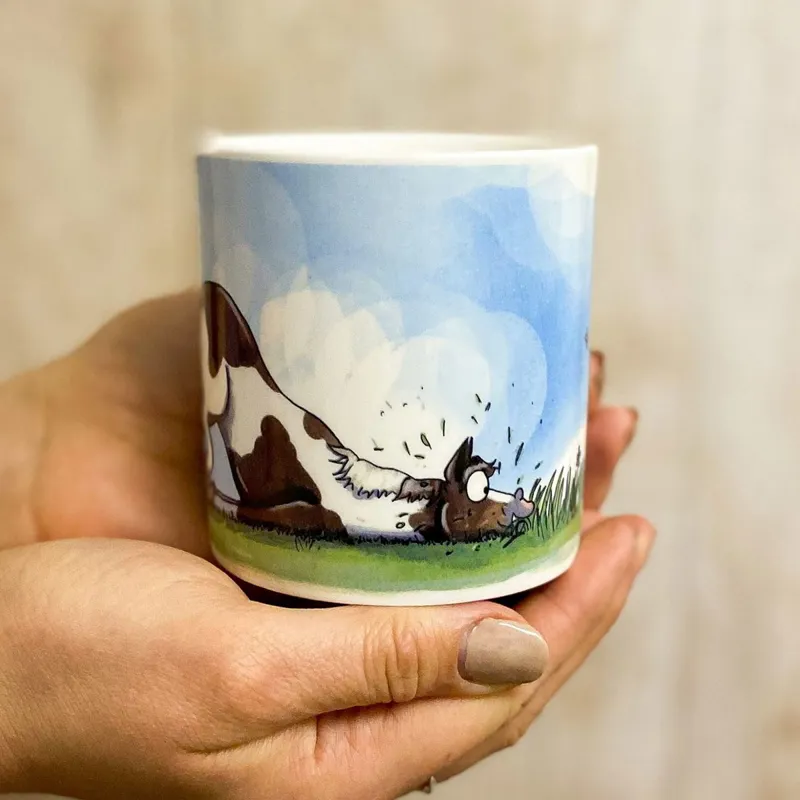 Emily Cole Fine Bone China Mug - The Lawnmower-1