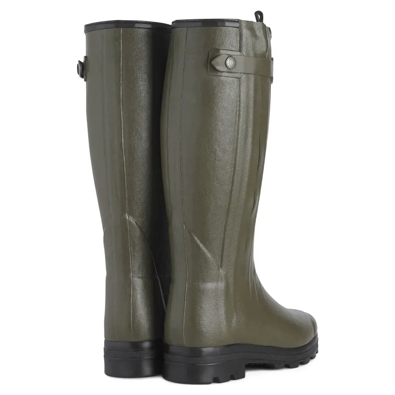 Le Chameau Chasseur Wool Mens Rubber Boots - Vert Chameau-2