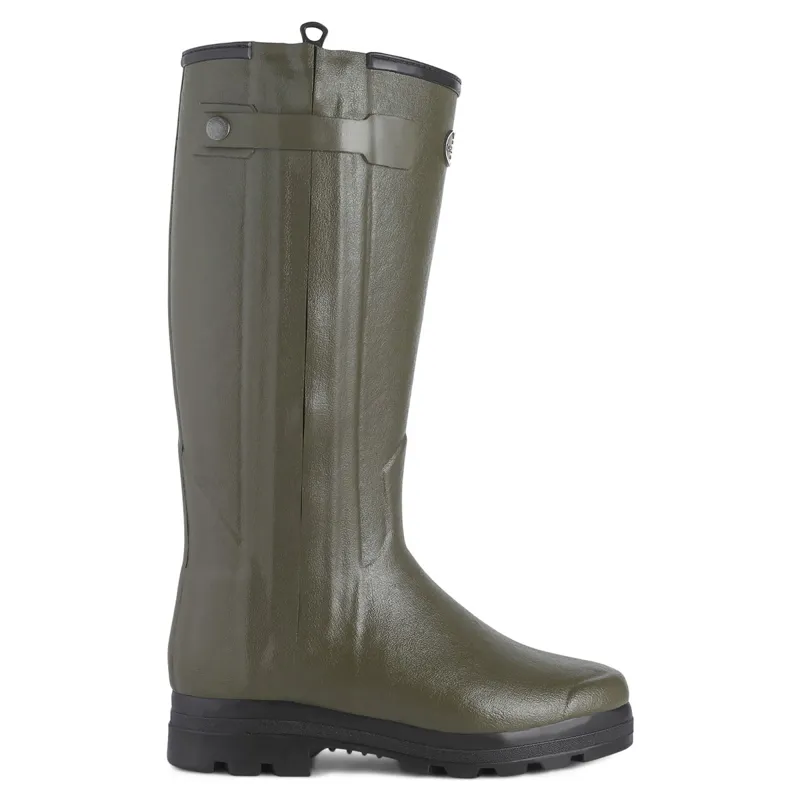 Le Chameau Chasseur Wool Mens Rubber Boots - Vert Chameau-3