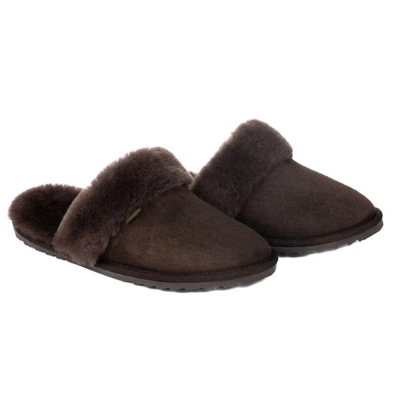 Le Chameau Mule Maison Women's Slippers - Marron Fonce
