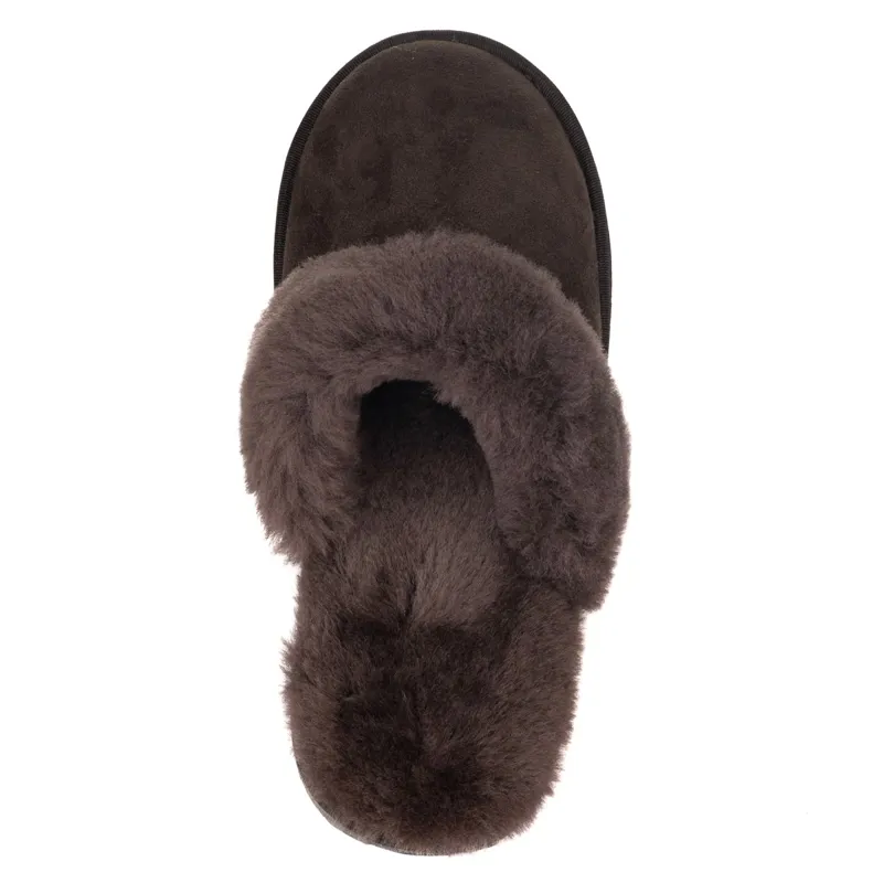 Le Chameau Mule Maison Women's Slippers - Marron Fonce-3