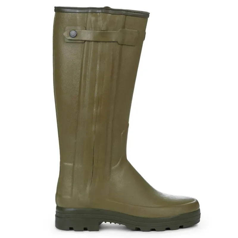 Le Chameau Chasseur Men's Neoprene Wellington Boots - Vert Vierzon-1