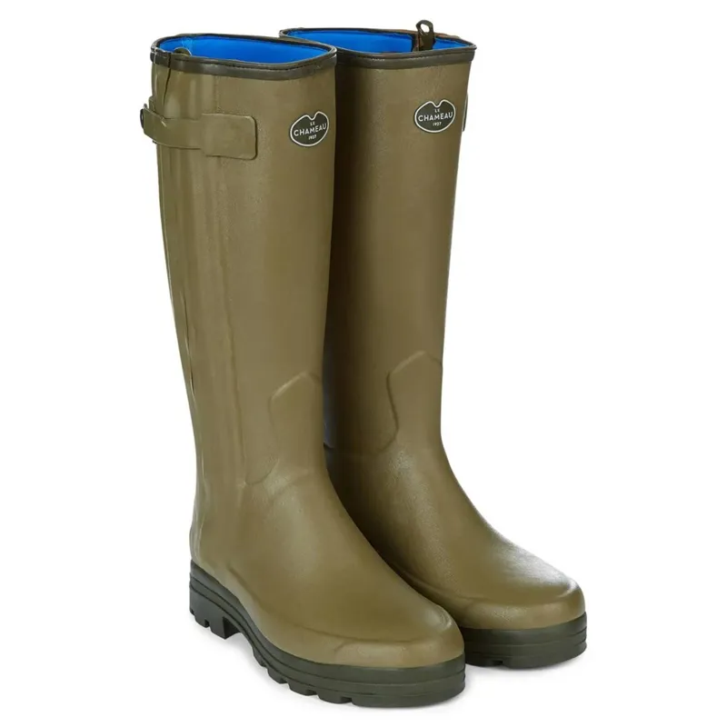 Le Chameau Chasseur Men's Neoprene Wellington Boots - Vert Vierzon
