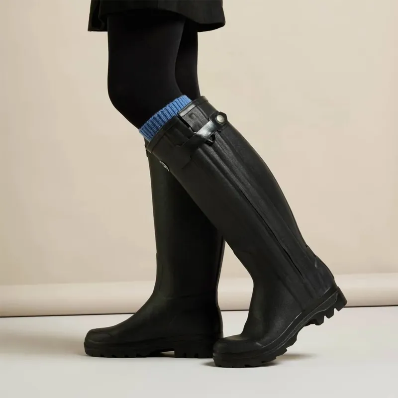Le Chameau Chasseur Womens Neoprene Boots - Black-6