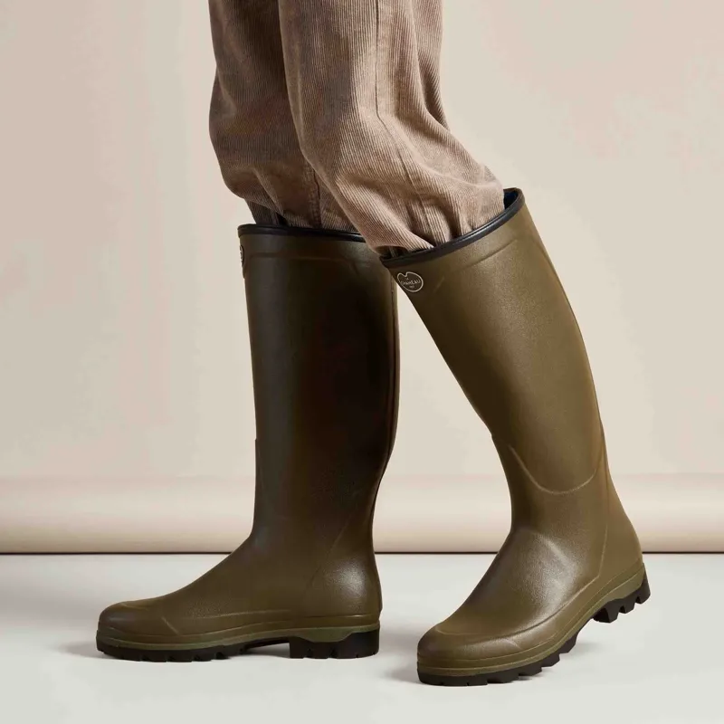 Le Chameau Country Cross Neoprene Lined Men's Boots - Vert Chameau-4