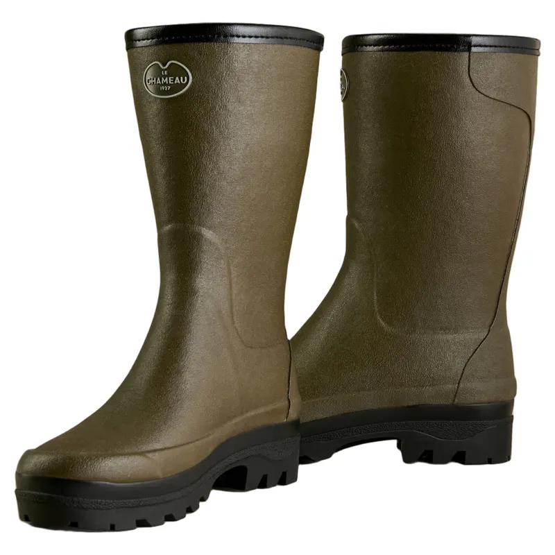 Le Chameau Giverny Wool Lined Bottillon Women's Boots - Vert Chameau-4