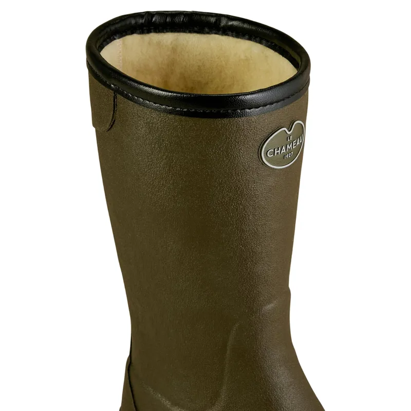 Le Chameau Giverny Wool Lined Bottillon Women's Boots - Vert Chameau-10