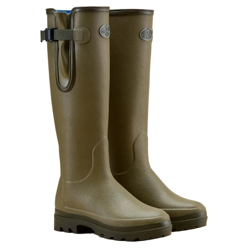 Le Chameau Vierzonord Neoprene Lined Womens Rubber Boots - Vert Vierzon