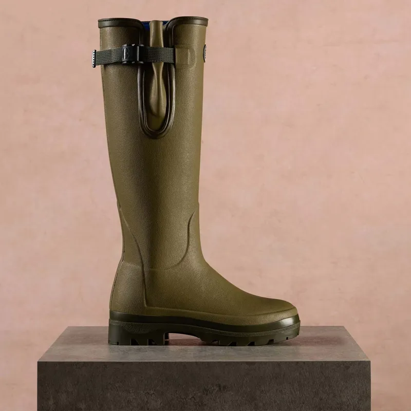 Le Chameau Vierzonord Neoprene Lined Womens Rubber Boots - Vert Vierzon-1