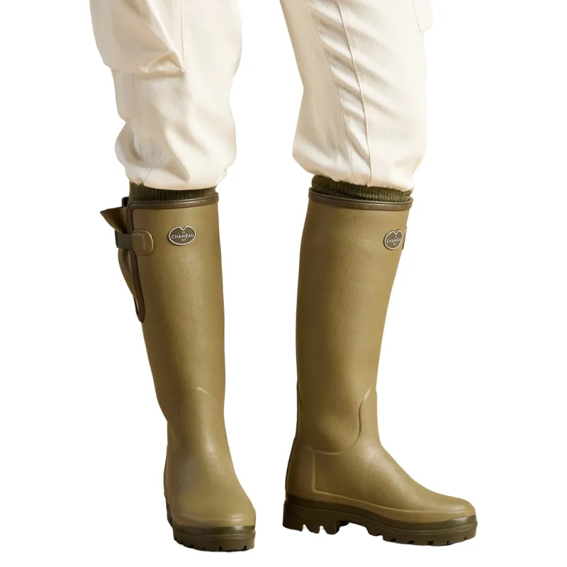 Le Chameau Vierzonord Neoprene Lined Womens Rubber Boots - Vert Vierzon-2