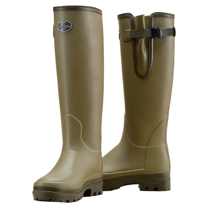 Le Chameau Vierzonord Neoprene Lined Womens Rubber Boots - Vert Vierzon-4