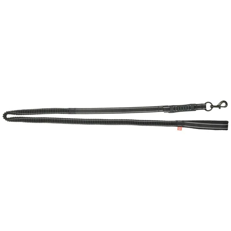 Imperial Riding Flexi Fleece Lead Rope - Black/Reflective