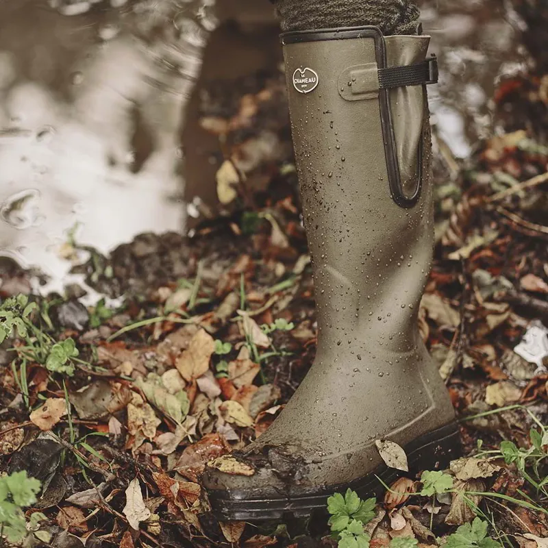 Le Chameau Vierzonord Neoprene Lined Mens Rubber Boots - Vert Chameau-3