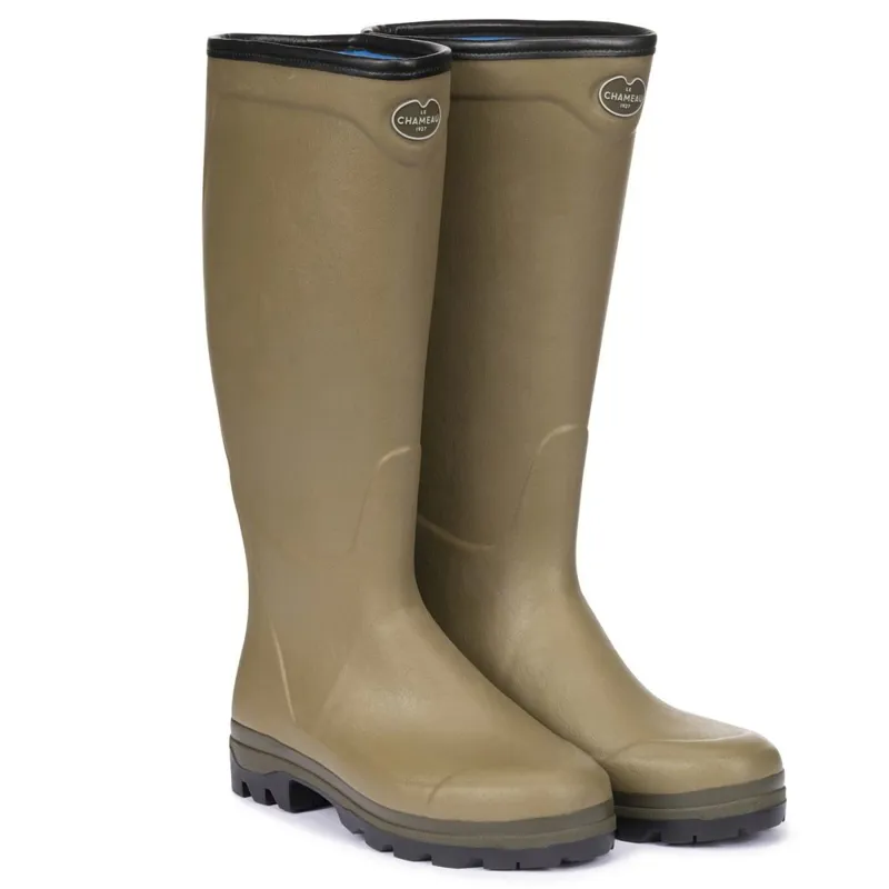 Le Chameau Country Cross Neoprene Men's Wellington - Vert Vierzon