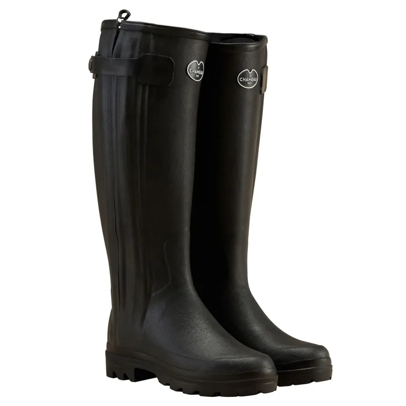 Le Chameau Chasseur Womens Neoprene Boots - Black