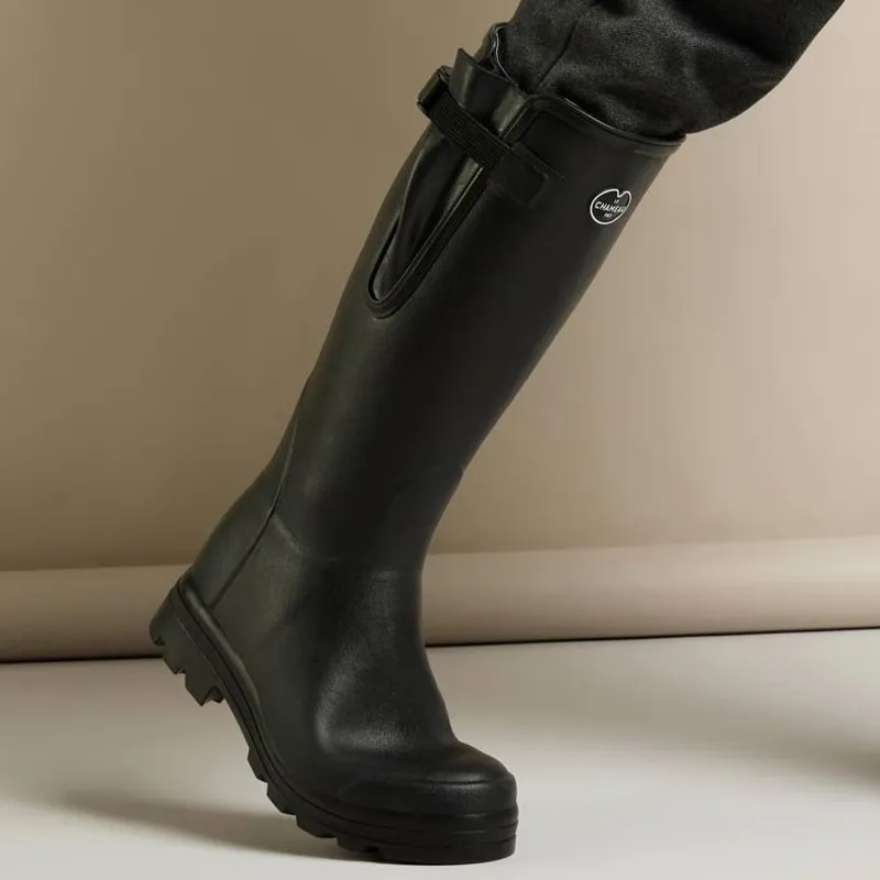 Le Chameau Vierzon Jersey Lined Mens Rubber Boots - Noir-3