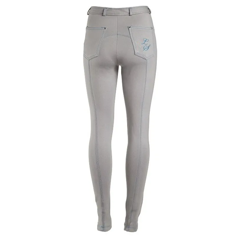 Legacy LifeStyle Stitch Womens Breeches - Quarry Grey/Swedish Blue