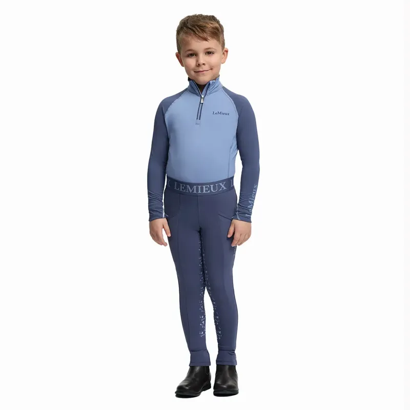 LeMieux Mini Classique Junior Base Layer - Powder Blue-2