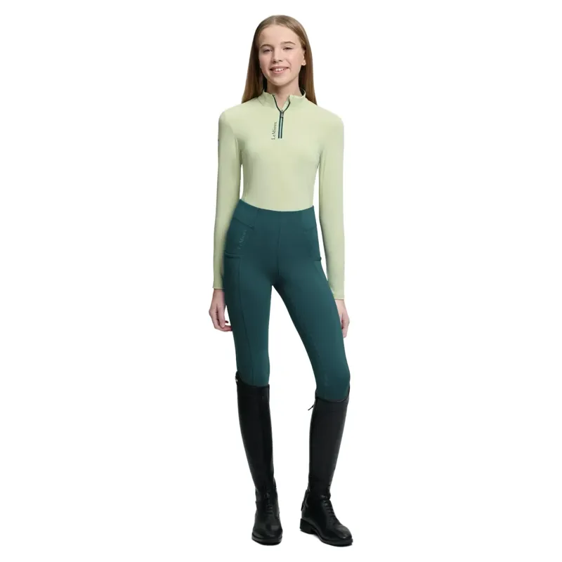 LeMieux Classique Young Rider Long Sleeve Base Layer - Macaron-4