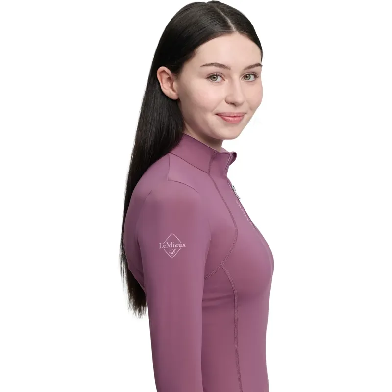 LeMieux Classique Young Rider Long Sleeve Base Layer - Mallow-4